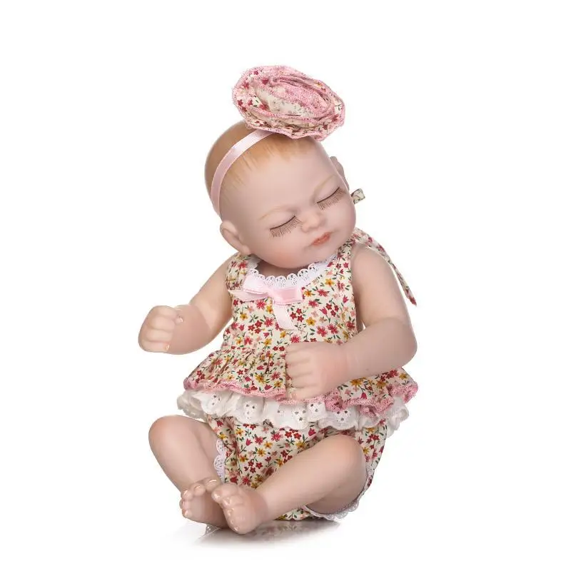 Мини-близнецы reborn Baby doll Полный Силиконовые ручной работы для новорожденных, для девочек куклы реалистичные новорожденных Baby Doll младенцев, милые костюмы на день рождения