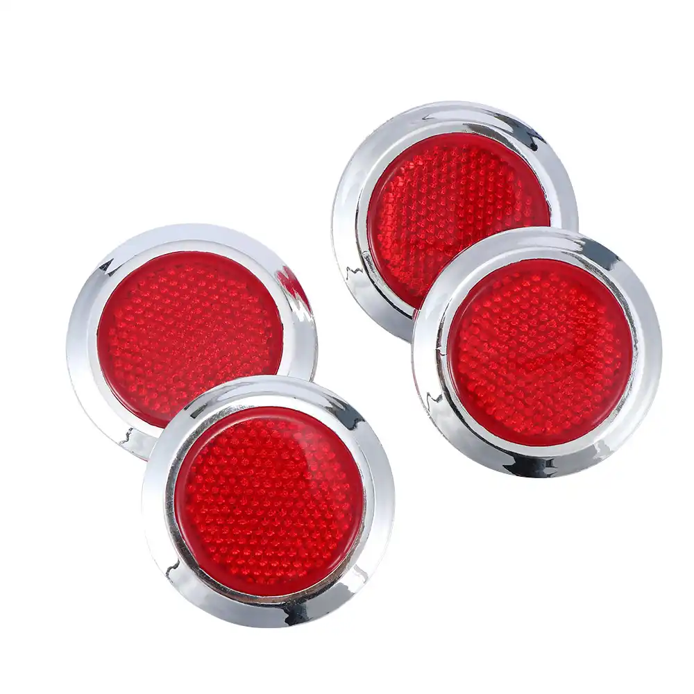 Car Cycle Round Reflector Light Reflective Strips Stick On Self