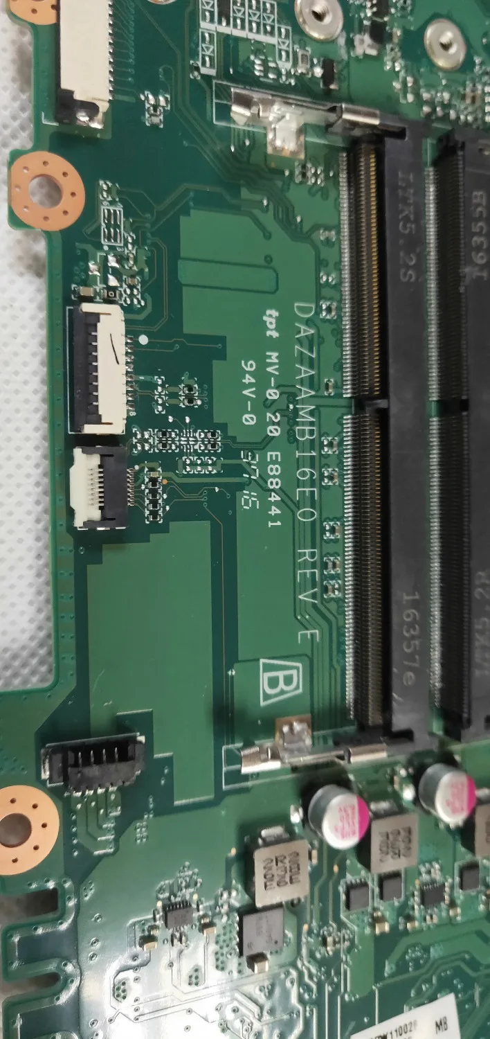 Для acer Aspire E5-575G Материнская плата ноутбука i3 cpu с GPU REV: E DA0ZAAMB16E0 полностью протестирована