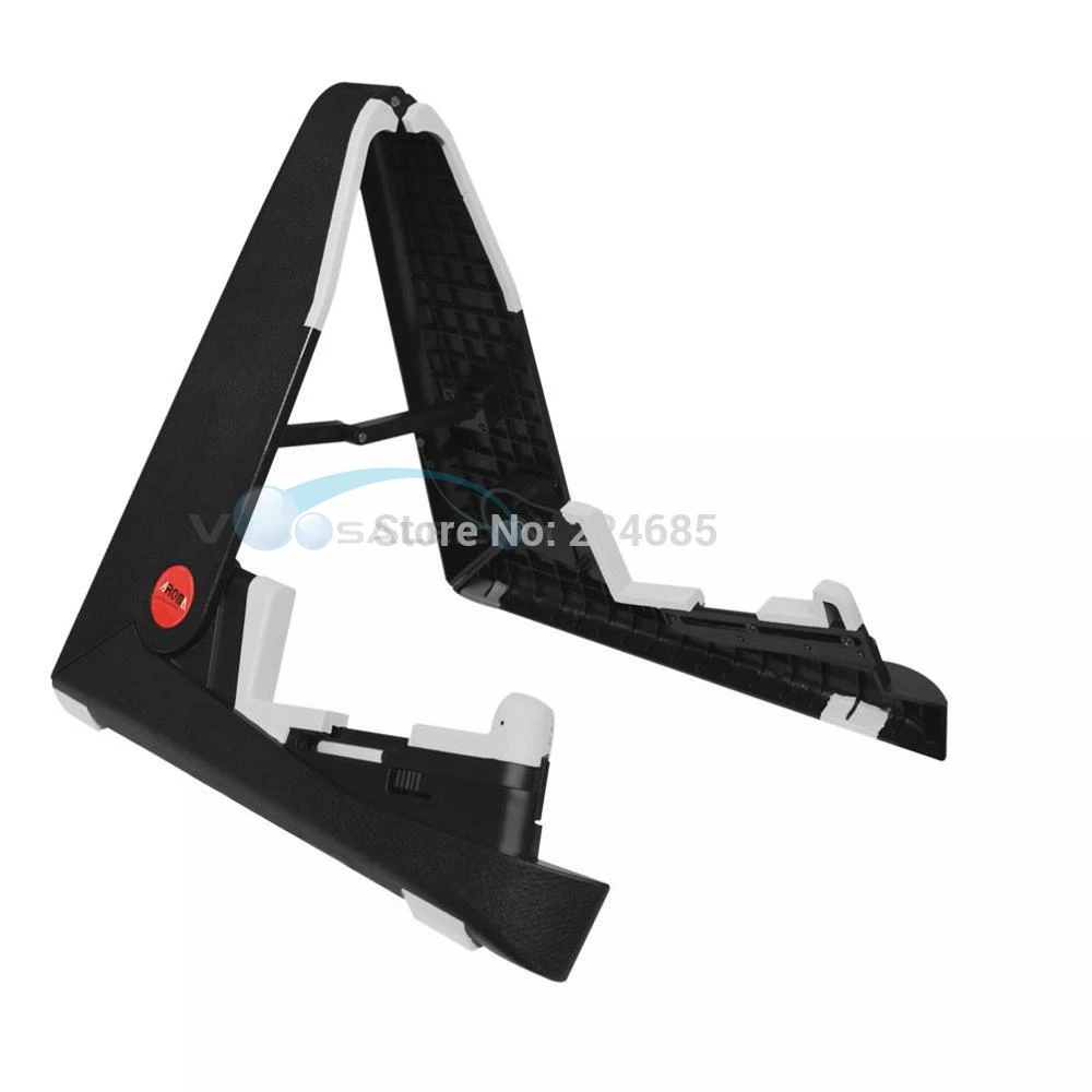 

Aroma AGS-01 Foldable Stand A-frame Holder Mount Guitar Bass Stringed Instrument Universal Compact Space-saving Instrument Stand