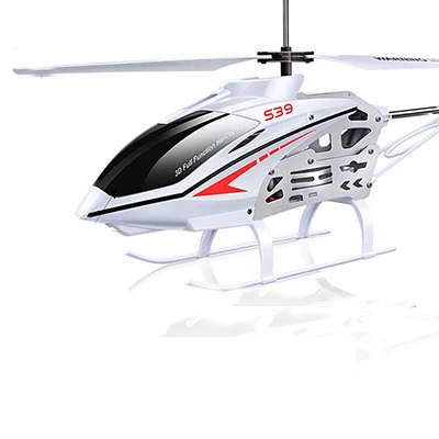 SYMA S39 RC вертолет 3 канала оснащен гироскопом светодиодный светильник дистанционное управление расстояние 100 м детский подарок красный/белый - Цвет: white