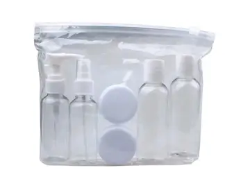 

Portable 6pcs/set Transparent Plastic Travel Kit Make Up Spray Bottle Refillable Bottles Cosmetic Bottles