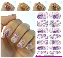Fashion Nails Art Sticker Colored Bright Crystal Design Nail Sticker Manicure Decor Tools Nail Wraps Decals K629