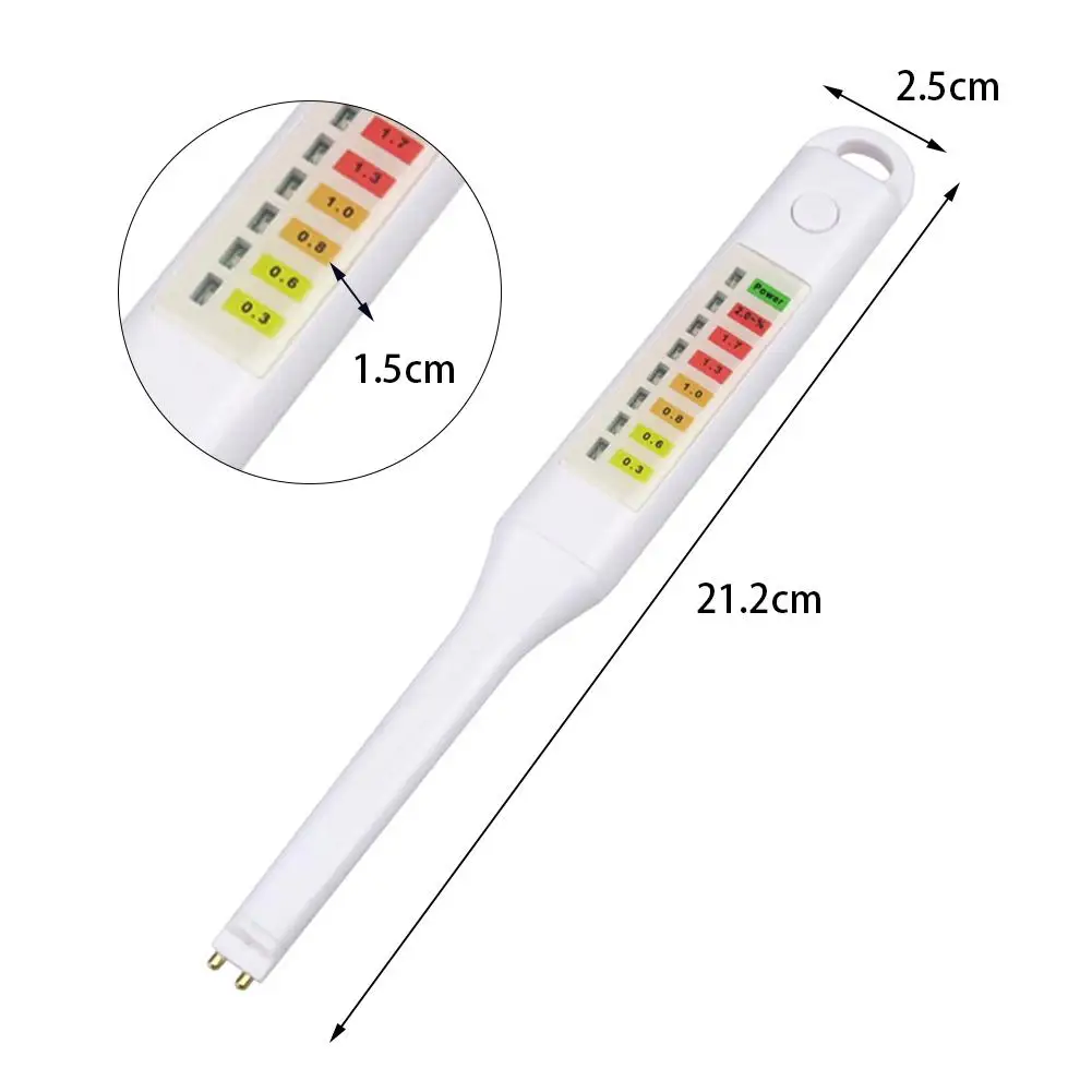 7 LED Indicate Salinity Meter / Salty Hydrometer Tester Measuring Instrument For Salt Water Pool& Fish/Koi Pond Testing