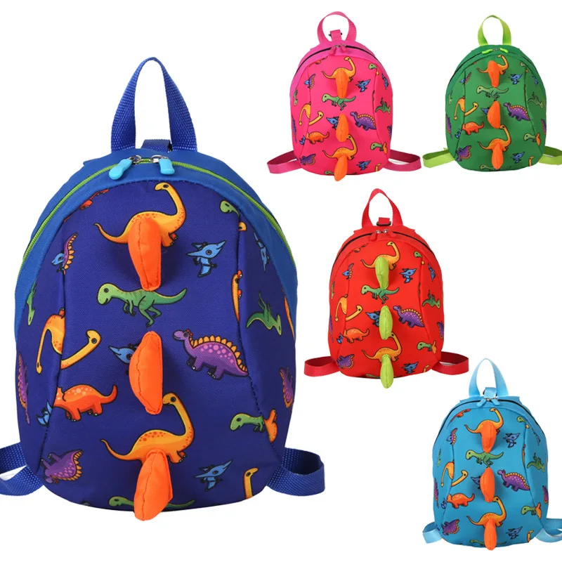 

PACGOTH New Kawaii Dinosaur Pattern Cartoon Colorful School Knapsack For Children Girls Boy Travel Daily Leisure Backpack Bags