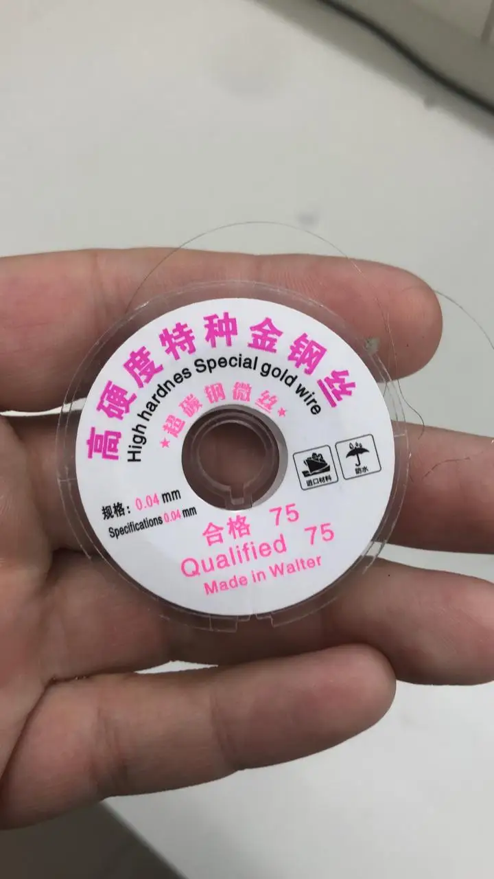 

Gold Molybdenum 0.04mm / 0.05mm 100m 500m Cutting Wire Line LCD Outer Glass Separator