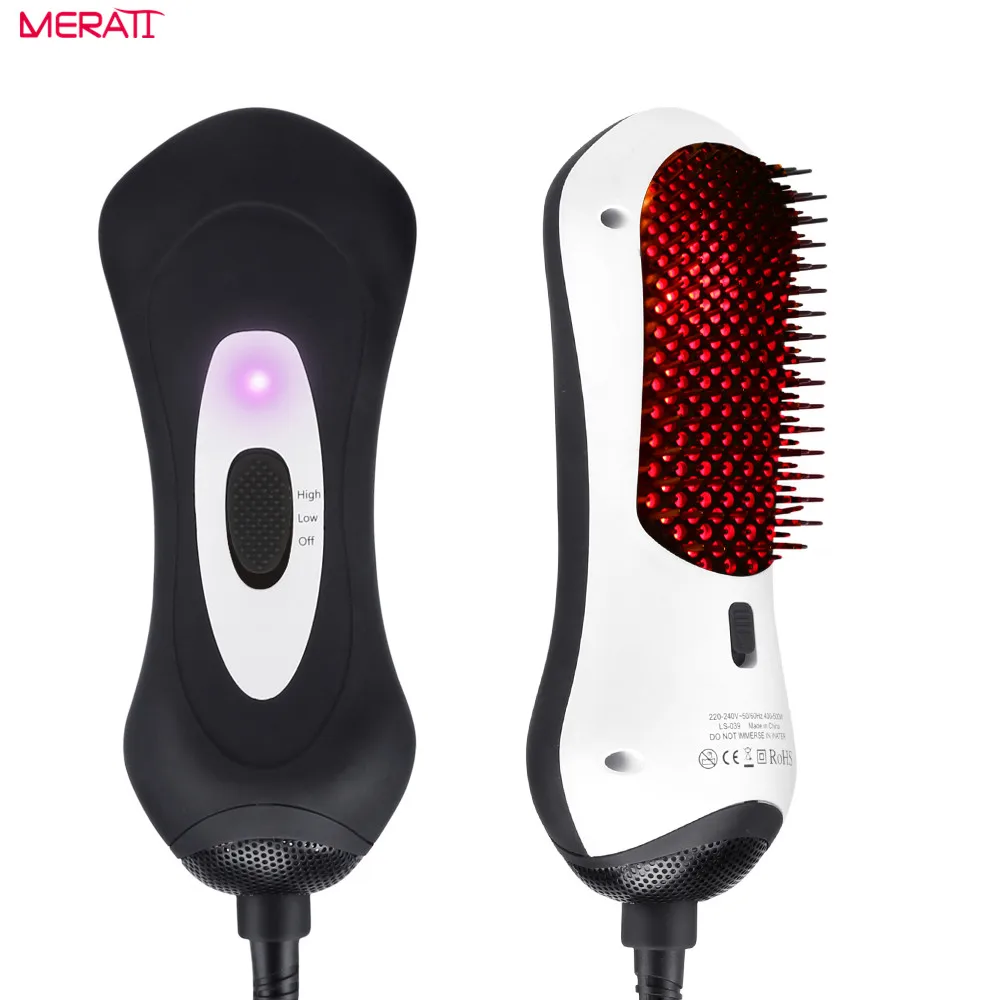 

UKLISS Infrared Hair Straightening Brush Mini Hair Dryer & Styler Hot Air Paddle Brush Negative Ion Generator Hair Dryers