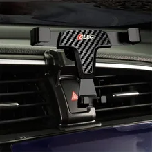 Углеродное волокно автомобильный держатель телефона для Honda Civic 2017 2016 Air Vent мобильный телефон крепление Стенд автокрепеж для Honda Civic 2018 аксессуары