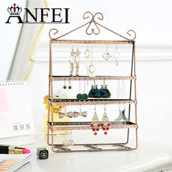 ANFEI новая серьга дисплей серии Jewelry Серьги Организатор стойки съемный, висит на стене различные формы