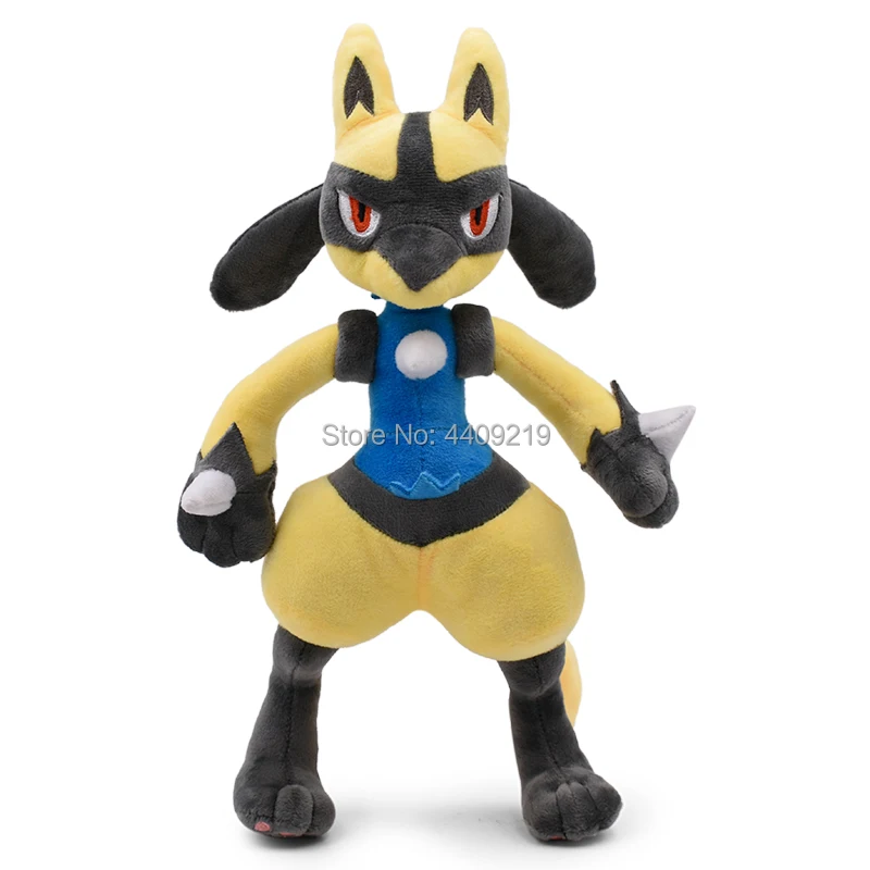 28 см желтый Lucario плюшевая детская игрушка мягкие в подарок - Цвет: Yellow Lucario