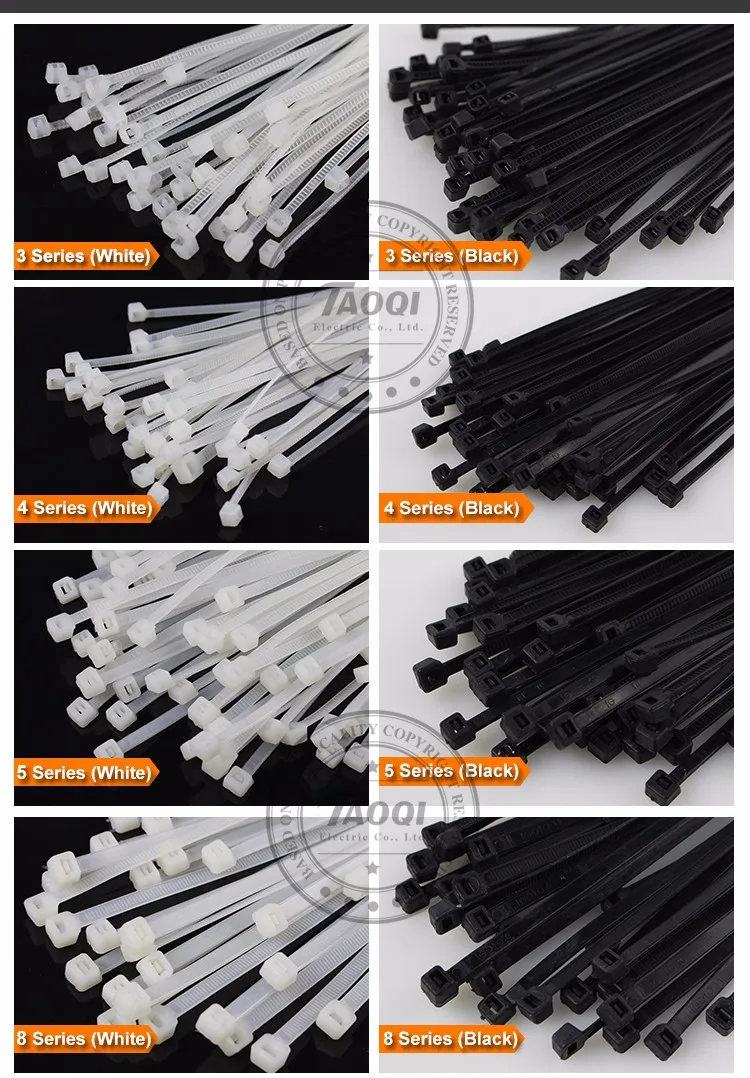 Nylon Prenda de Plástico Zip laço de preços por atacado