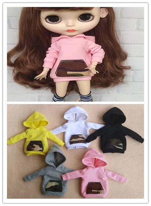

1PCS Doll Long Hoodie Sweater Blyth Sweater 1/6Doll Top (Fit Azone,momoko,ob,pullip,BJD,kurhn,1/6Dolls)