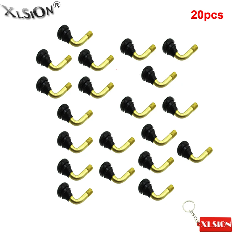 XLSION Aftermarket 20Pcs PVR70 Valve Stem Stems Tubeless Tire 90 Degree