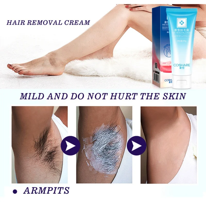 Natural Organic Depilatory Cream For Male and Female Armpit Hair Care Remove Cream Body Hand Leg Hair Removal Cream W1
