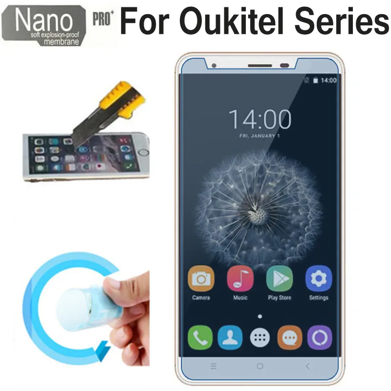Для Oukitel C3 U7 U15 Pro Защита экрана для U20 Plus K10000 K4000 K6000 нано Взрывозащищенная пленка не