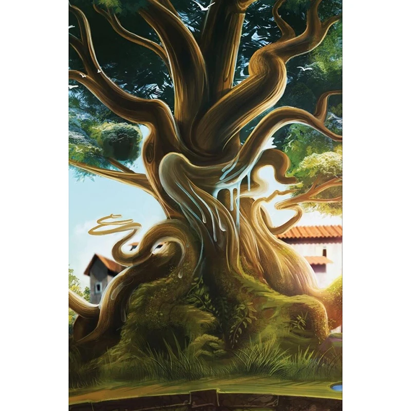 Zhui-star-5d-diy-Diamond-embroidery-country-tree-diamond-painting-Cross-Stitch-full-square-drill-Rhinestone