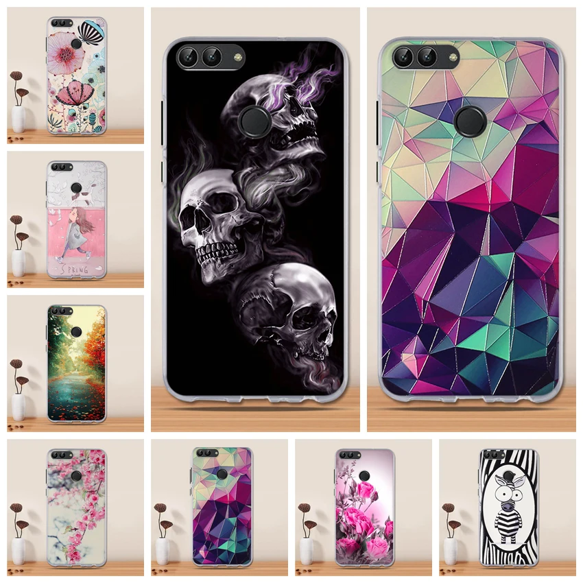 

TPU Silicone Case for Huawei P smart Case Cover Coque for Huawei Psmart Cover Protector Bumper for Huawei Enjoy 7S Phone Cover