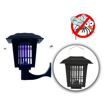 

Summer Solar Powered Mosquito Killer Lamp LED Night Light Bug Zapper Light Indoor Outdoor Fly Pest Trap Lamp