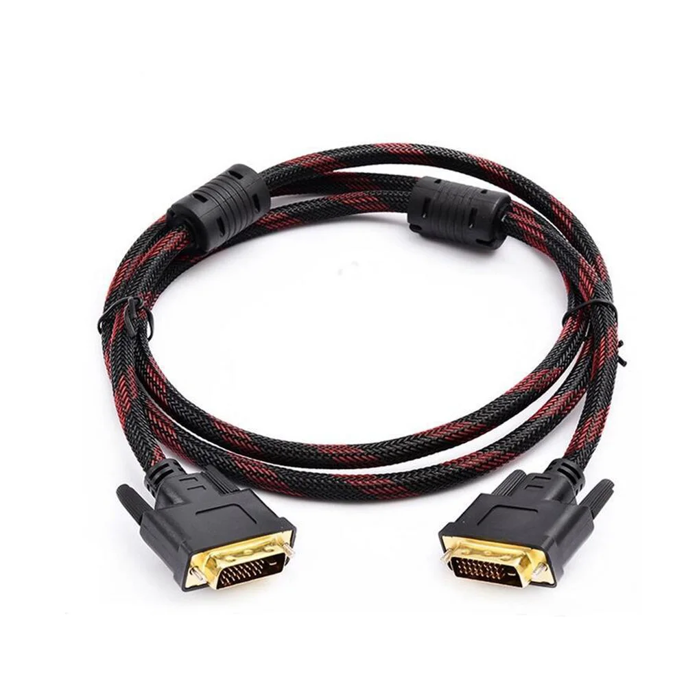 

High speed DVI cable 1M 1.8M 2M 3M Gold Plated Plug Male-Male DVI TO DVI 24+1 cable 1080p for LCD DVD HDTV XBOX