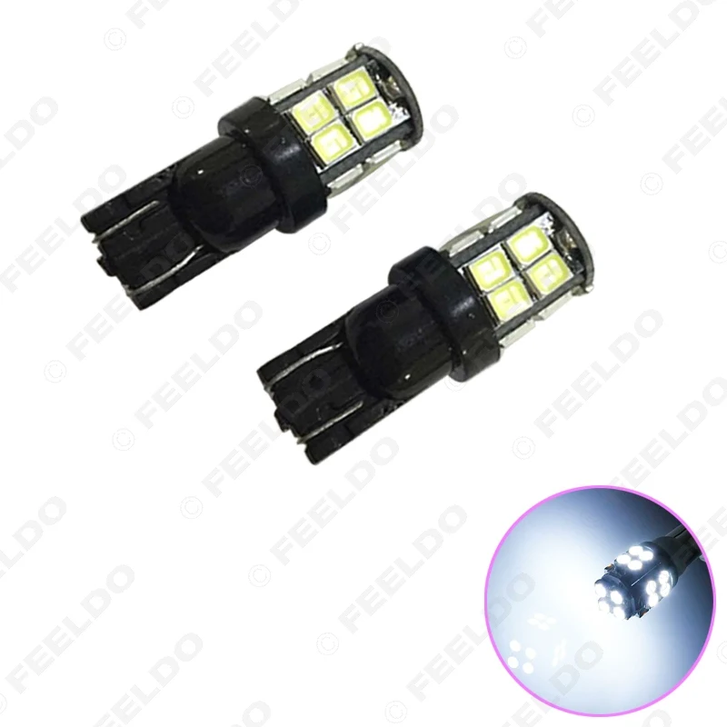 FEELDO 2 шт. 7 цветов 194 168 T10 2835 Chip 20SMD Dual Elec Board Клин Автомобильные светодиодные