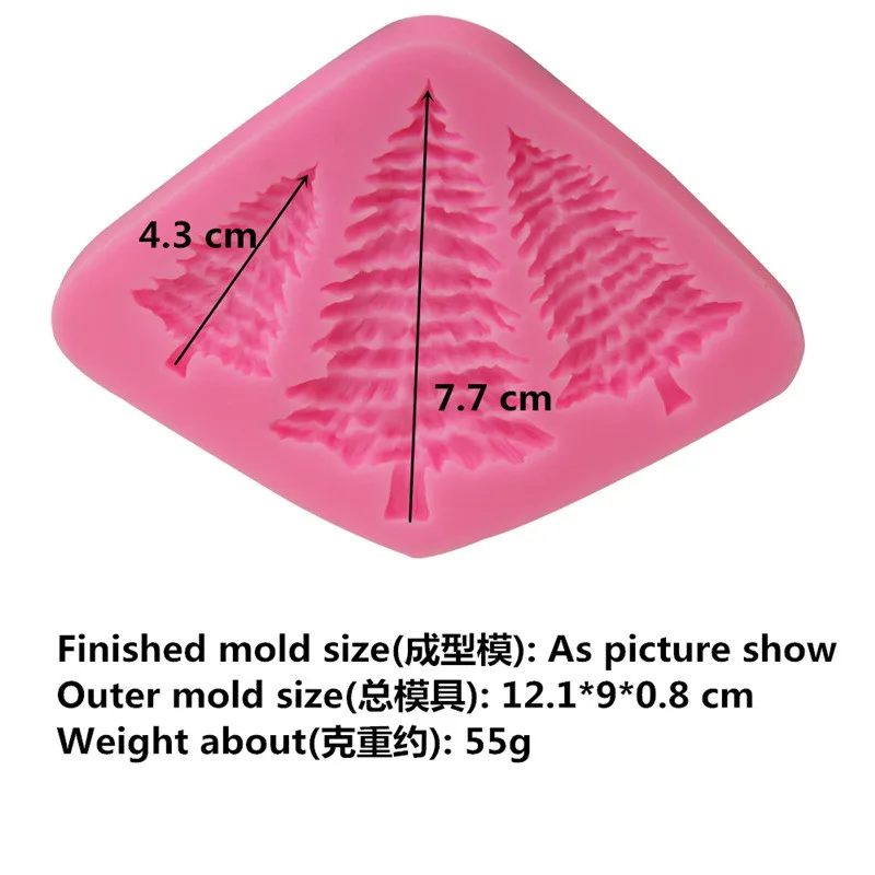 Рождественская елка силиконовая форма помадка форма для торта, капкейков инструменты для украшения кухни выпечки жевательной пасты шоколадные конфеты формы