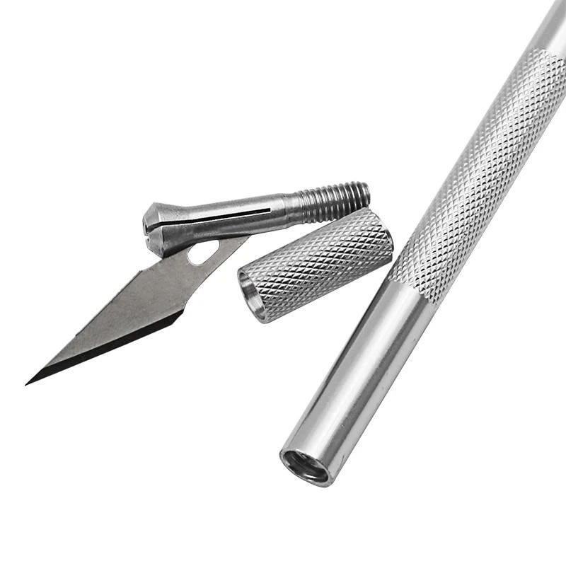 KALAIDUN нескользящий металлический нож для скальпеля набор инструментов Мобильный телефон DIY ремонт ручные инструменты резак гравировальные ремесленные ножи+ 5 шт. лезвия