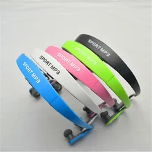 Fashion Portable Wireless Headset Neckband Style Sport MP3 Player With FM Radio Support Max 32GB TF