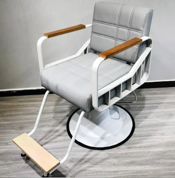 Hair salon barbershop chair hairdressing chair hairdressing chair hairdressing chair haircutting chair can rise and fall rotate