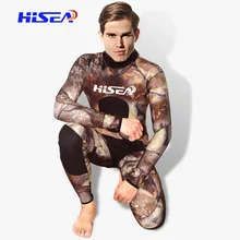 Thick Warm Free Deep Diving Suits Wet Clothes Fake Camouflage Hunting Fishing Clothes Jellyfish Two – piece Suit