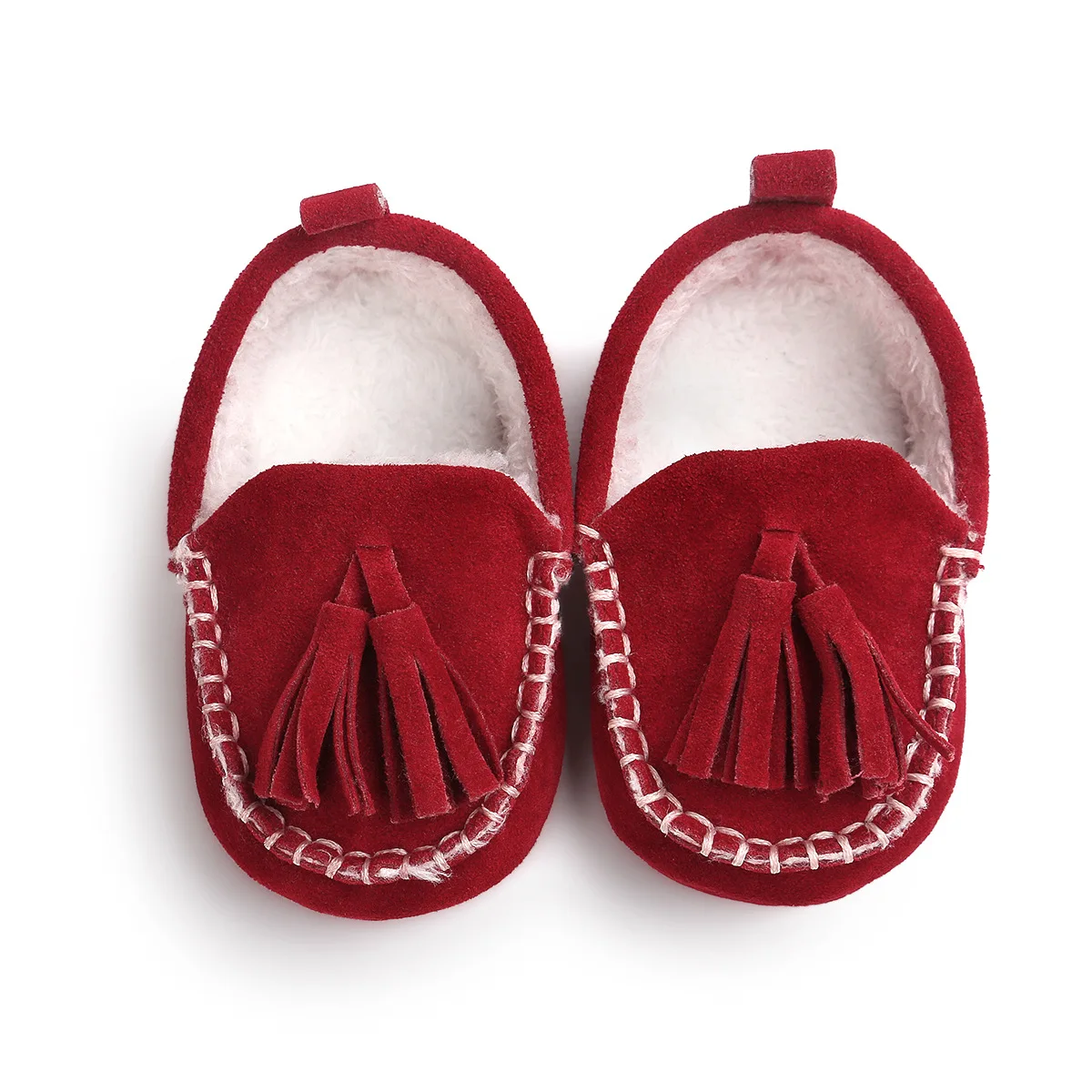 ROMIRUS/зима кисточкой детские мокасины мягкая подошва для Moccasin-gommino новорожденных обувь из искусственной кожи Prewalkers сапоги