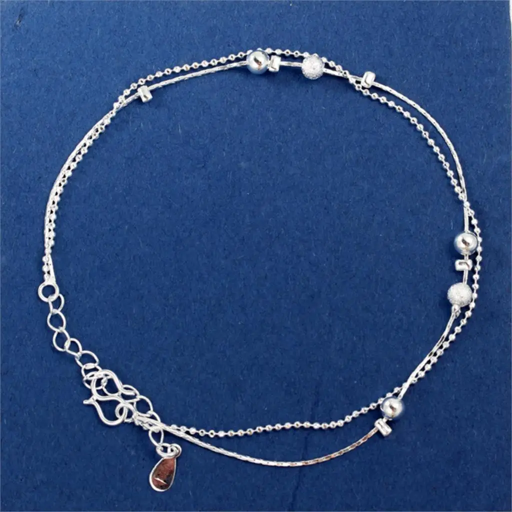 2017 Women Silver Plated Anklet Bead Ankle Bracelet 2017 Women Silver Plated Anklet Bead Ankle Bracelet