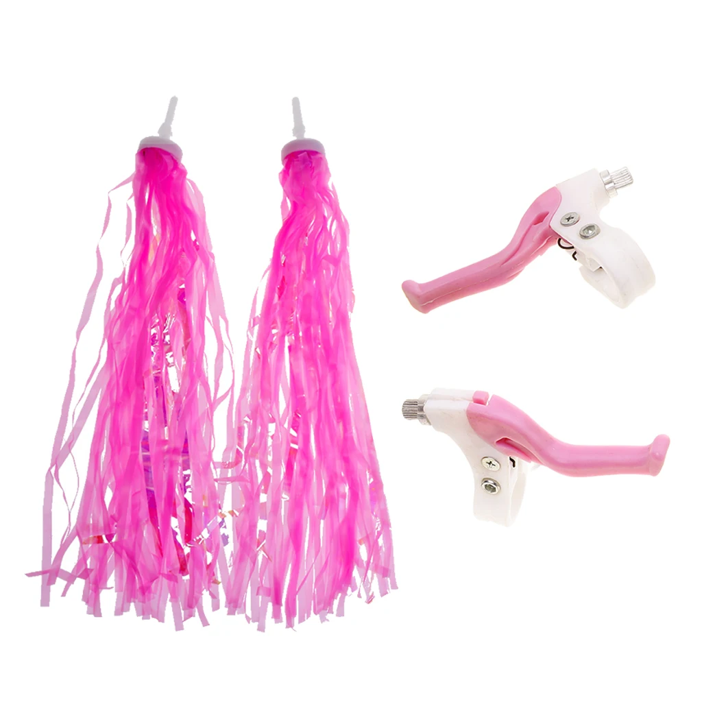 Kids Girls Boys Bicycle Bike Streamers Handlebar Grip Tassels, Easy Attachment to Cycle's Handlebars with Brake Levers