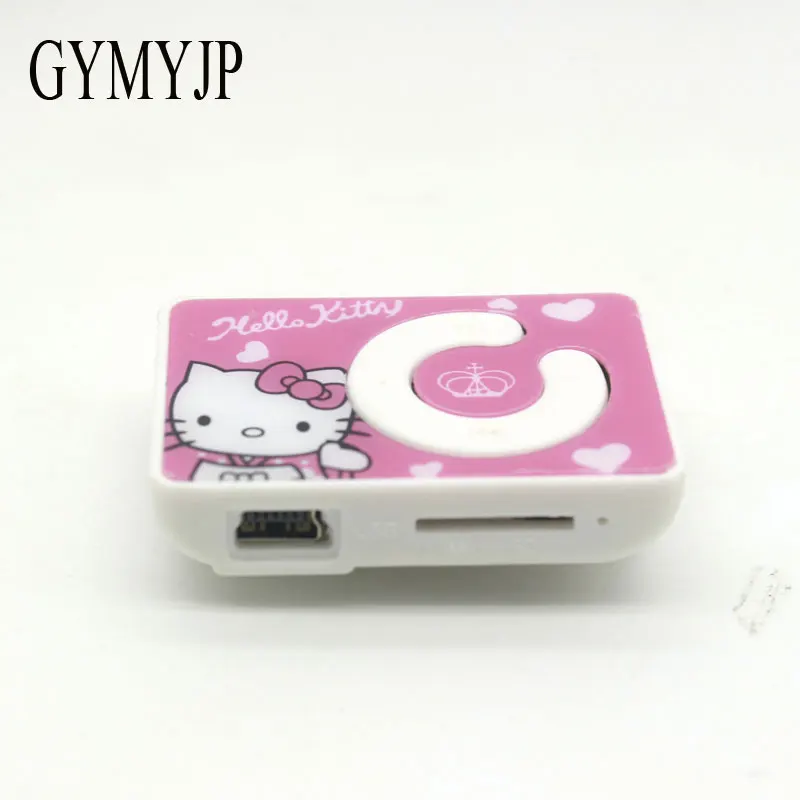 hello kitty mp3 Totoro аниме Спортивный MP3 музыкальный плеер с наушниками и сумкой
