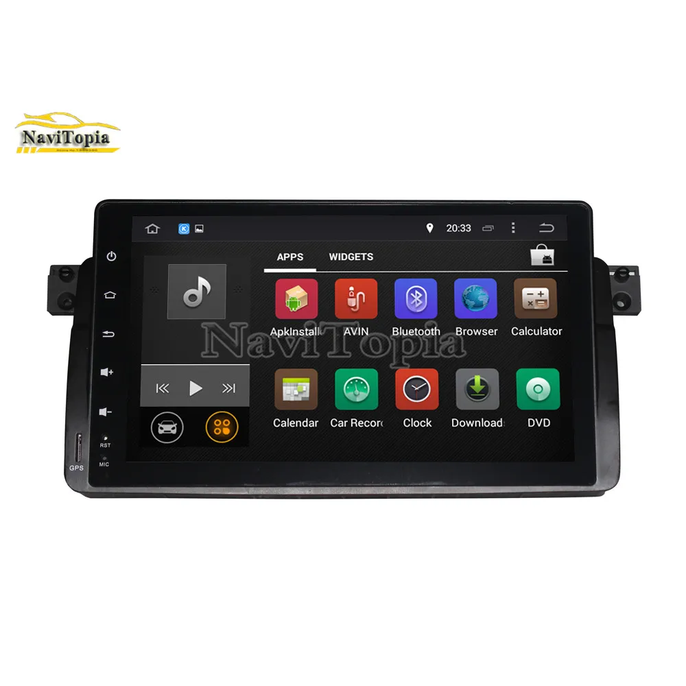 Cheap NAVITOPIA 9inch 4G RAM 64G ROM PX6 Six Core Android 9.0 Car DVD GPS for BMW E46/M3 for BMW 3 series 1998 1999 2000 2001-2005 2