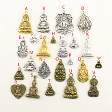

15Pcs Religious Buddha Avalokitesvara Maitreya Charms Pendant For DIY Jewelry Making Handmade Bracelet Necklace Key Accessories