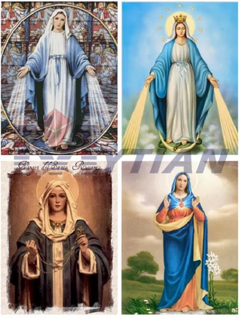 

MYTIAN Religion Series Diamond Painting Virgin Mother Mary Cross Stitch Diamond Embroidery DIY Handcraft Home Decor Wall Sticker