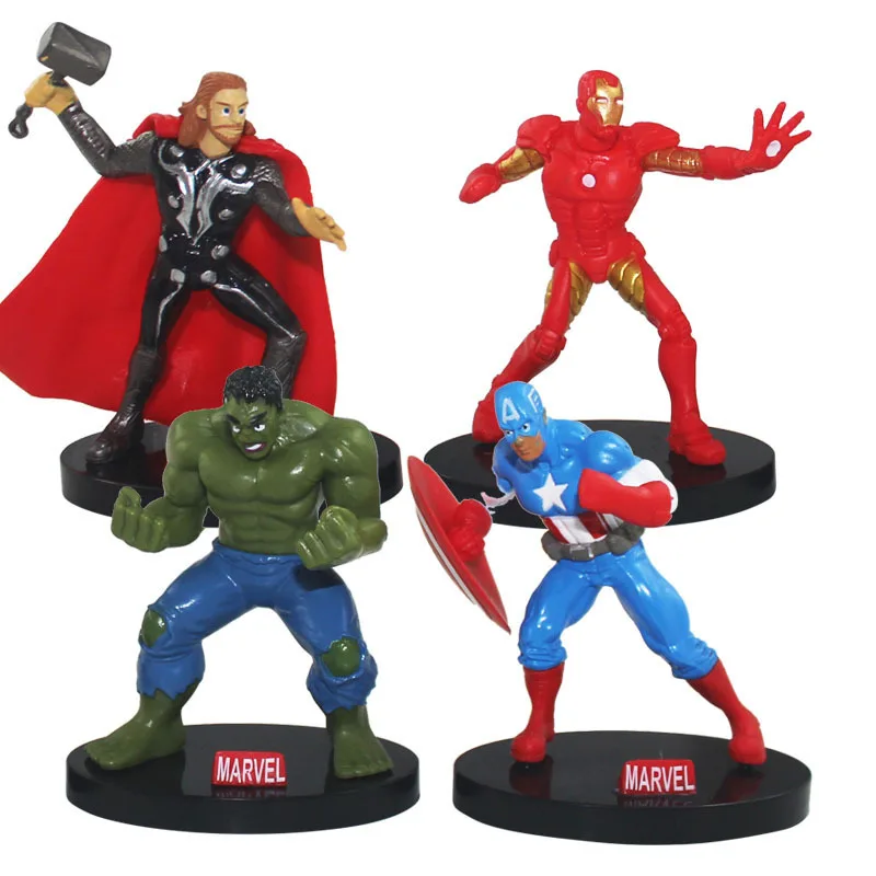 

Disney Marvel Toys The Avenger Endgame 8cm Super Hero Thor Captain Thanos Hulk Iron Man Action Figure Toy Dolls