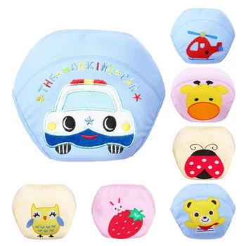 

Cotton Reusable Washable Diapers Cloth Newborn Baby Nappies Diaper Nappy Cover Infant Children Training Panties Diapers 0-2Y