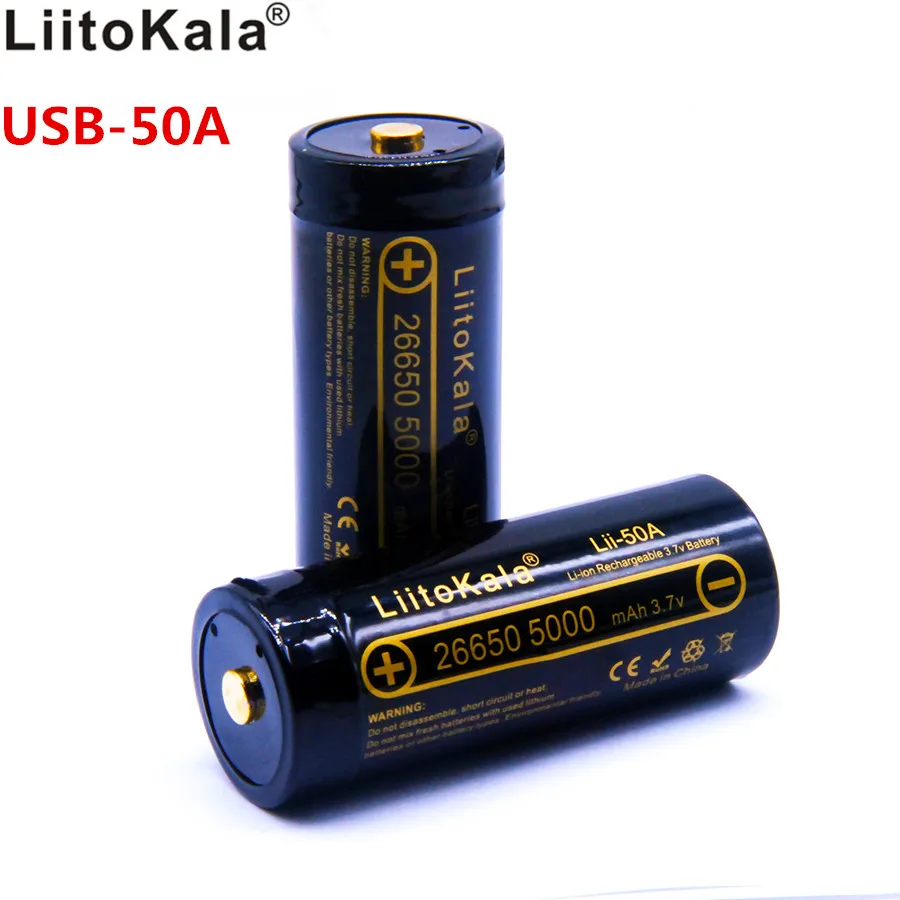 Аккумулятор liitokala 26650 Аккумулятор liitokala 26650
