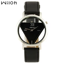 WILON dames en cuir véritable montres à quartz transparent character design de mode montre-bracelet femme d’affaires montres multicolore
