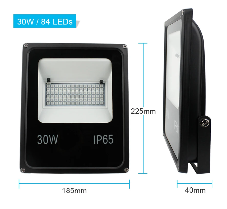 Mudando a Cor Escurecido ao ar Festa à Prova Luz de Inundação Exterior Pode Ser Livre Lâmpada Controle Remoto Holofote Ip65 Luzes Dwaterproof Água Rgb Led Luz 18 cor luz exterior pode ser escurecido ao