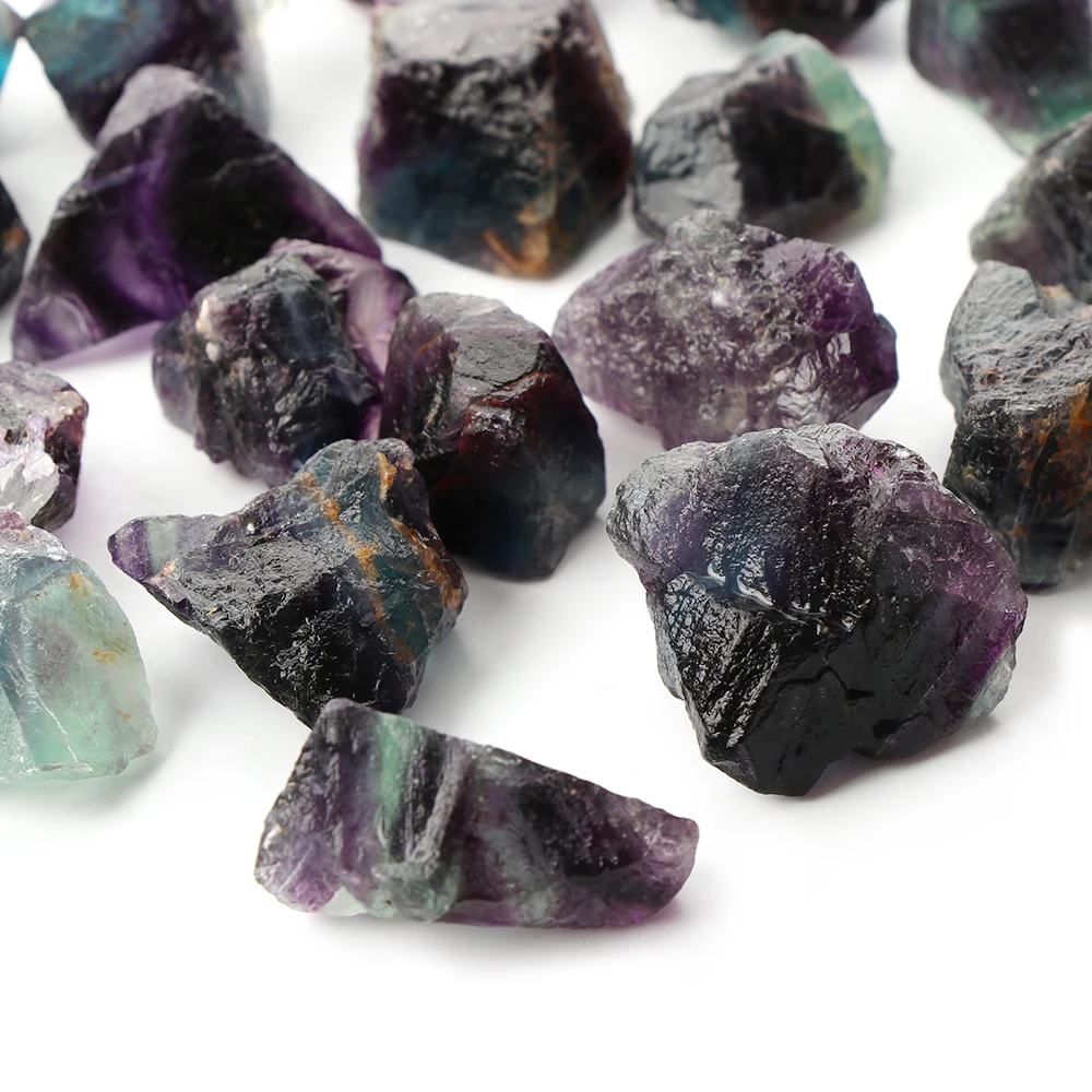 

1Pc Natural Collectibles Fluorite Quartz Crystal Stones Rough Polished Fluorspar Gravel Specimen Healing Stones Home Decor