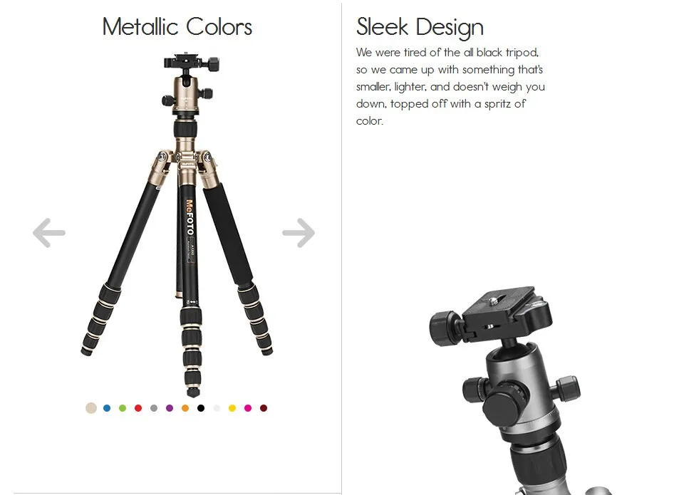 MeFOTO A1350Q1 металлический алюминиевый цветной Штатив для камера штатив-монопод для путешествий штативы Dslr Выдвижная до 61,6 "Tripode