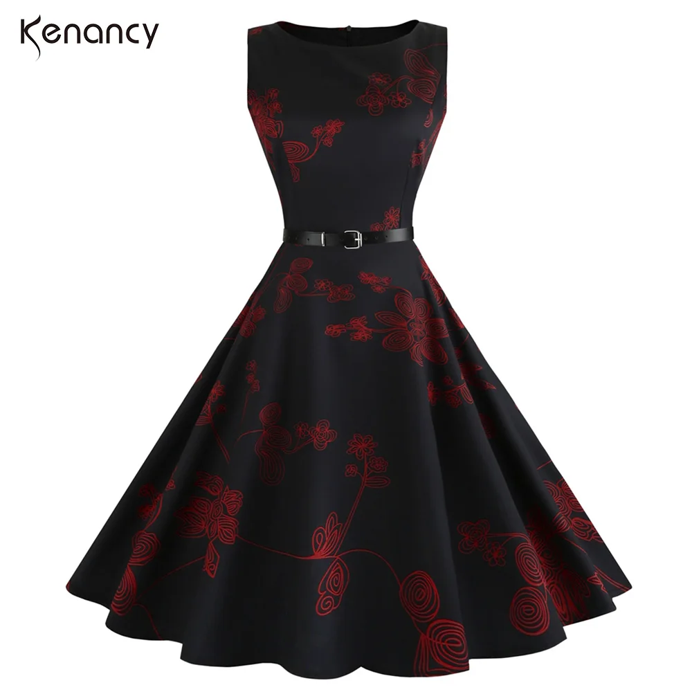 Buy Kenancy Fit And Flare Vintage Dresses Women Summer