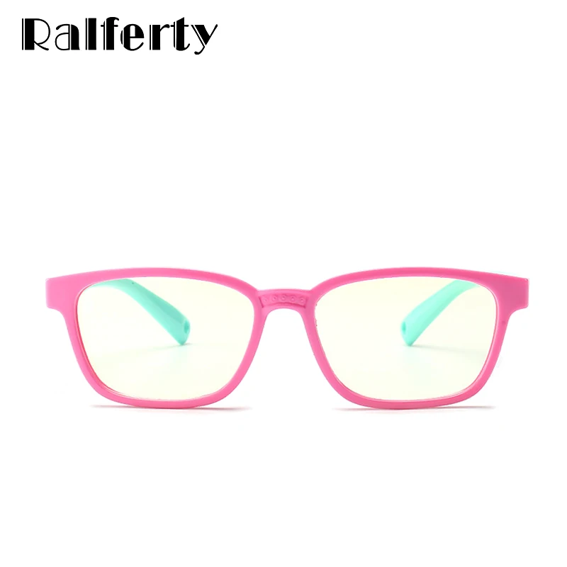 Ralferty 2018 Детские квадратные очки анти синие блокирующие компьютерные оправа для