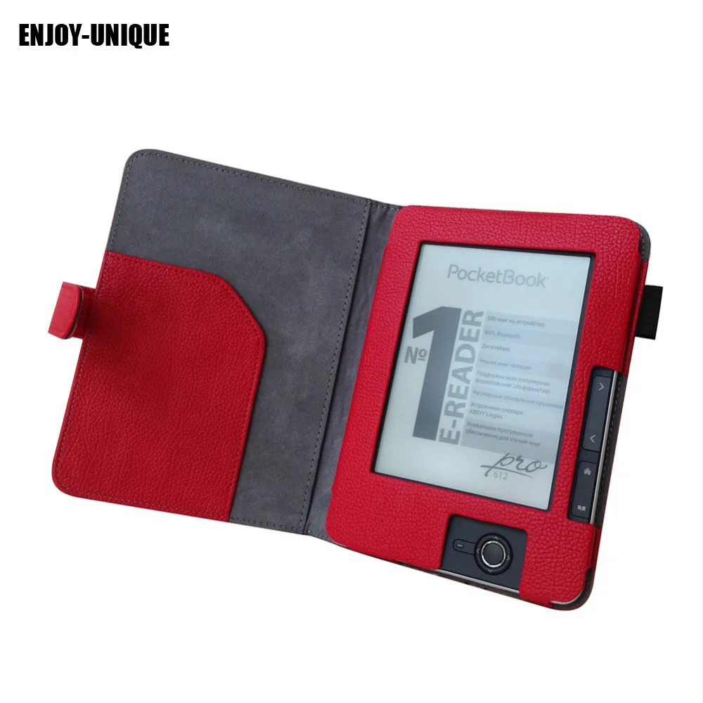 Уникальный кожаный чехол ENJOY для устройства чтения PocketBook 602603612