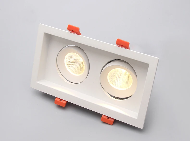 Light para Sala de Estar Lâmpada do Teto Ultrabright Levou Downlight 2x10 w Cob Led Spot Incorporado Retângulo Anti glare Ac85 265v 6 Computers & Electronics