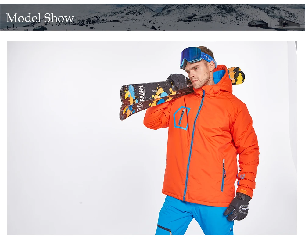 Детектор для мужчин лыжная куртка для сноуборда зимний костюм Мужская Уличная теплая водонепроницаемая ветрозащитная дышащая одежда