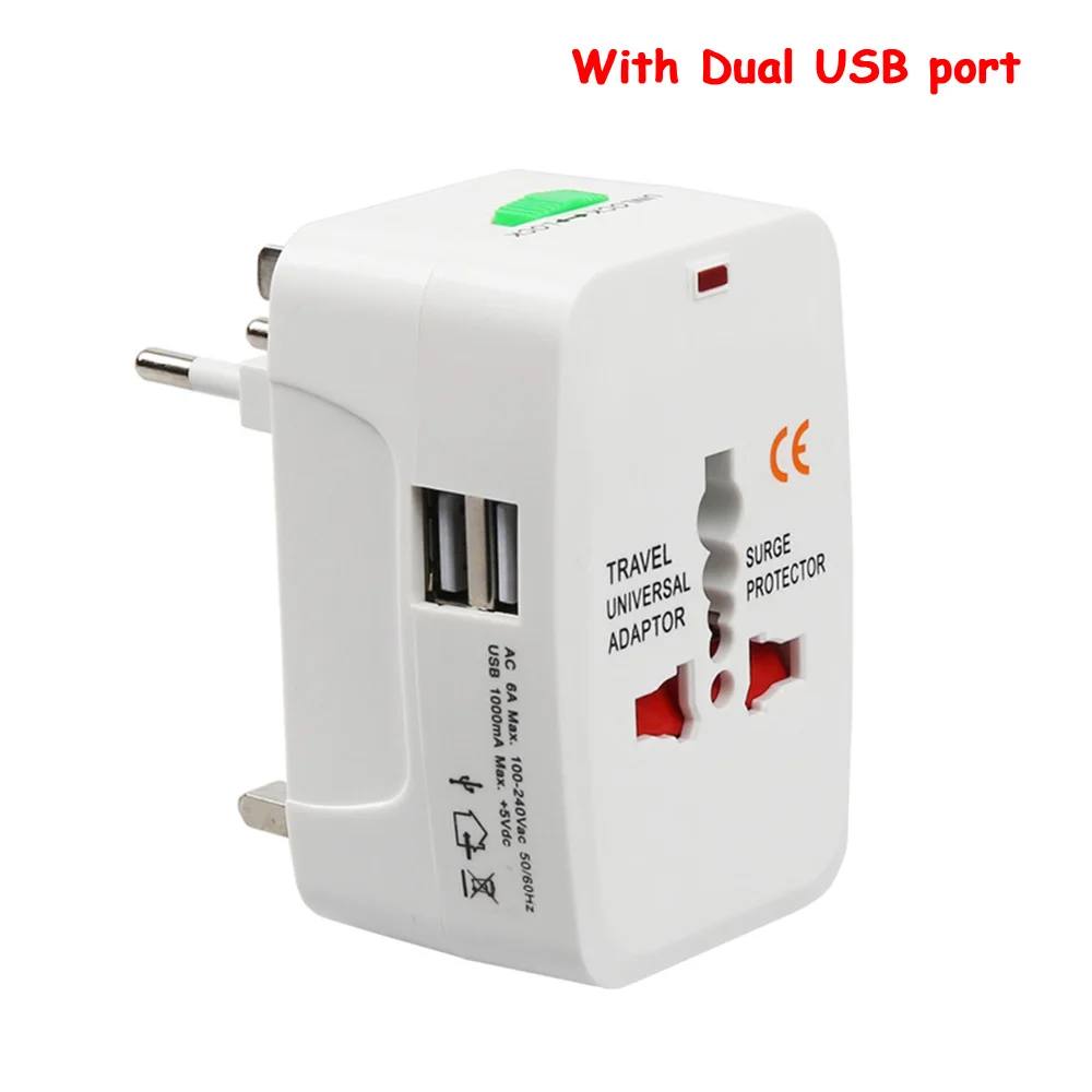 NG931USB Переходник для путешествий все в 1, универсальный адаптер для путешествий, США, Великобритании, Австралии, ЕС, штепсельная вилка, настенная розетка, розетка для питания - Цвет: NG931USB