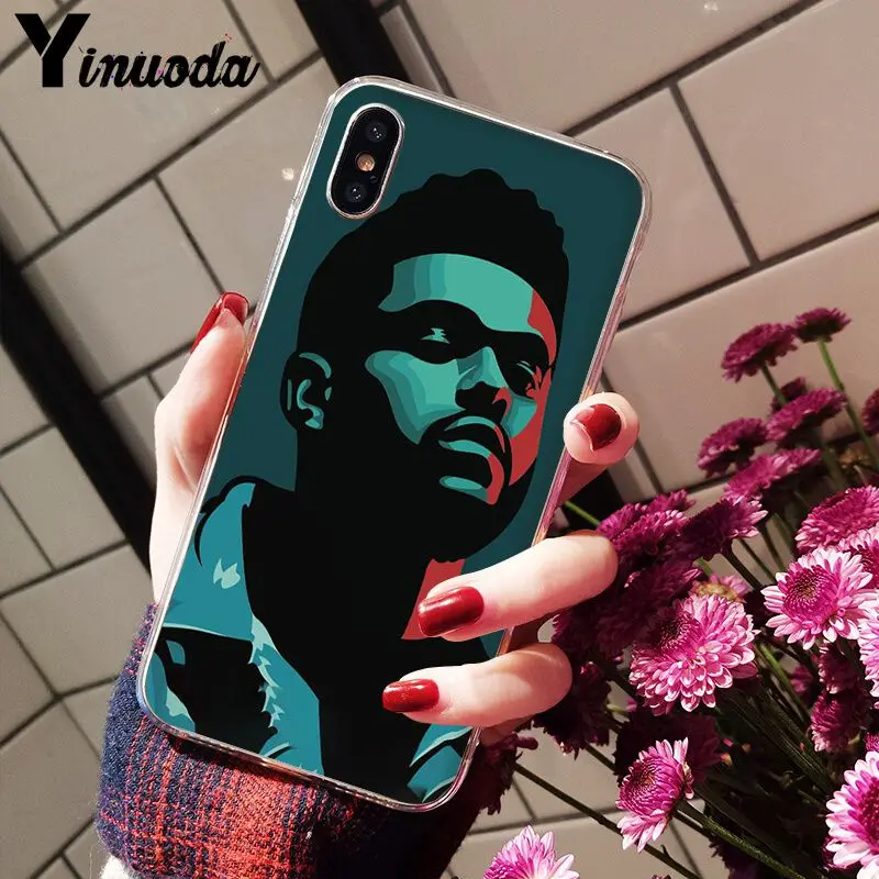 Yinuoda Weeknd поп-певец Starboy TPU Мягкий силиконовый чехол для телефона для iPhone X XS MAX 6 6S 7 7plus 8 8Plus 5 5S XR